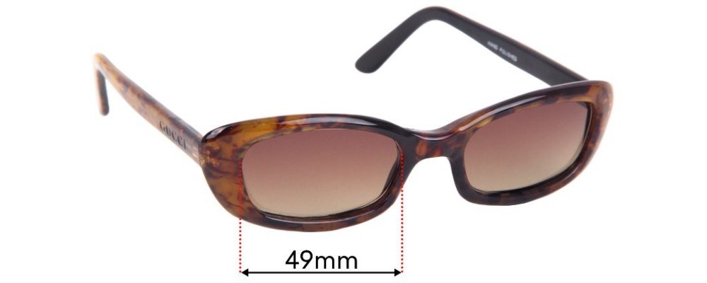 Gucci 168 Replacement Sunglass Lenses - 49mm Wide